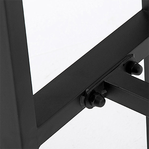 Industrial Style Bar Set 1/5 Pieces Solid Wood Rectangle Pub Dining Set for Indoor