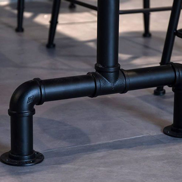 Industrial 1/2/7 Pieces Bar Table Set Rectangle Pine Wood Counter Table with High Stools