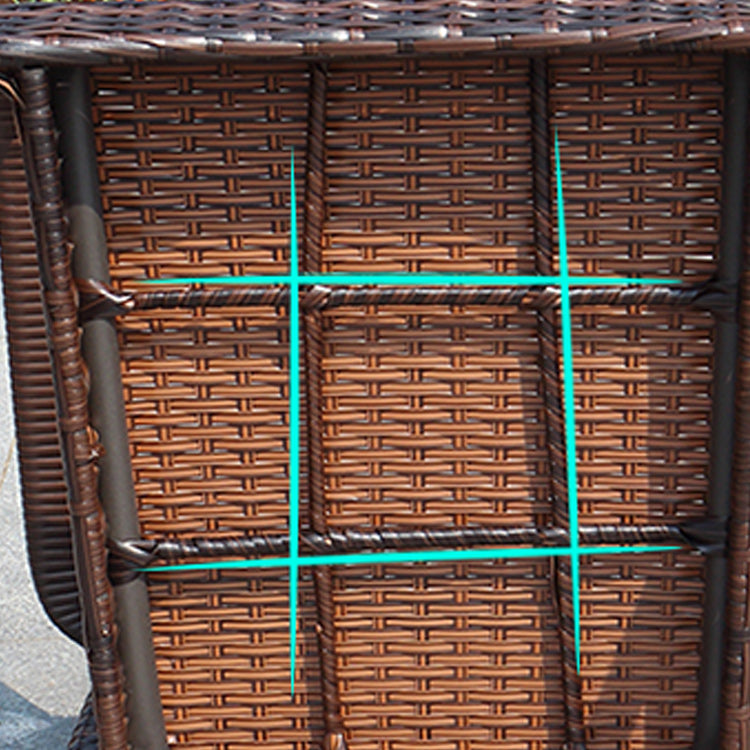 Tropical Brown Outdoors Dining Chairs 21.65" L X 20.86" W X 33.46" H