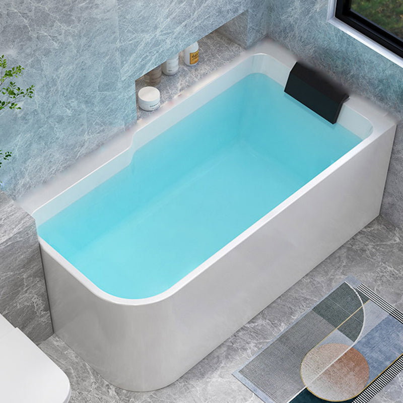 Modern Acrylic Soaking/Whirlpool Bathtub Rectangle Back to Wall Bathtub