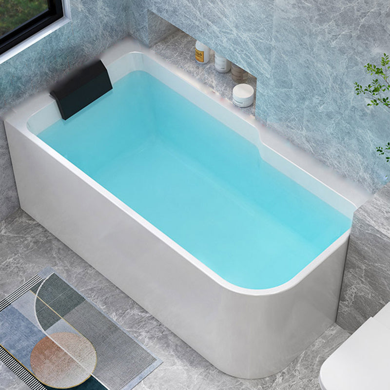 Modern Acrylic Soaking/Whirlpool Bathtub Rectangle Back to Wall Bathtub