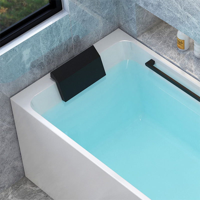 Modern Acrylic Soaking/Whirlpool Bathtub Rectangle Back to Wall Bathtub