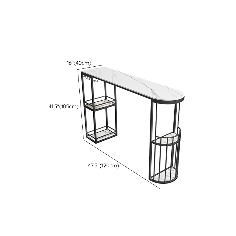 Oval Counter Height Dining Table Industrial Bar Dining Table