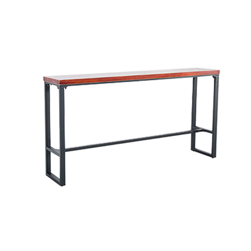 Solid Wood Bar Table Industrial Style Dining Table for Kitchen