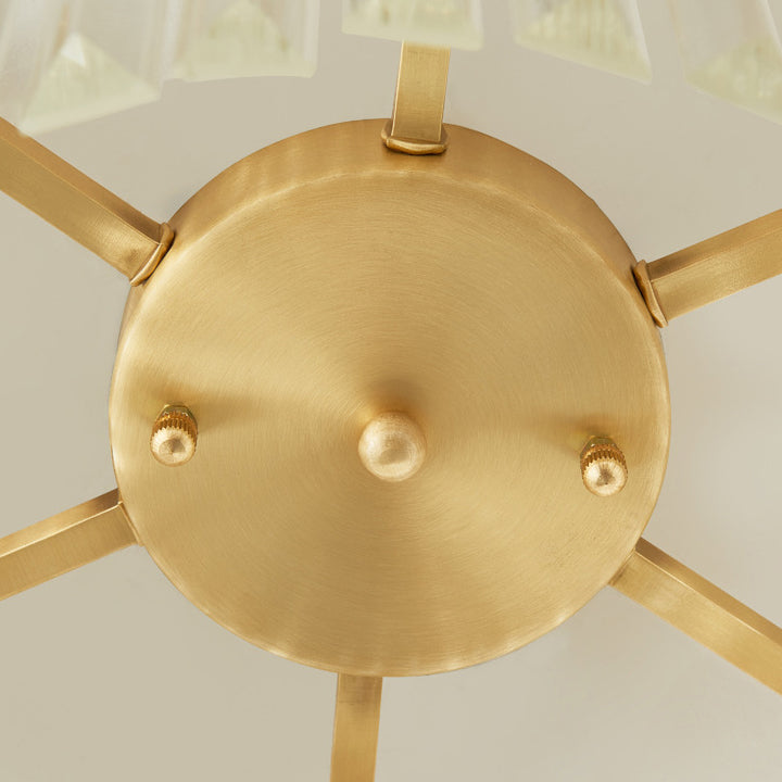 Modern Round Shape Flush Mount Light Fixtures Crystal Flush Mount Ceiling Light