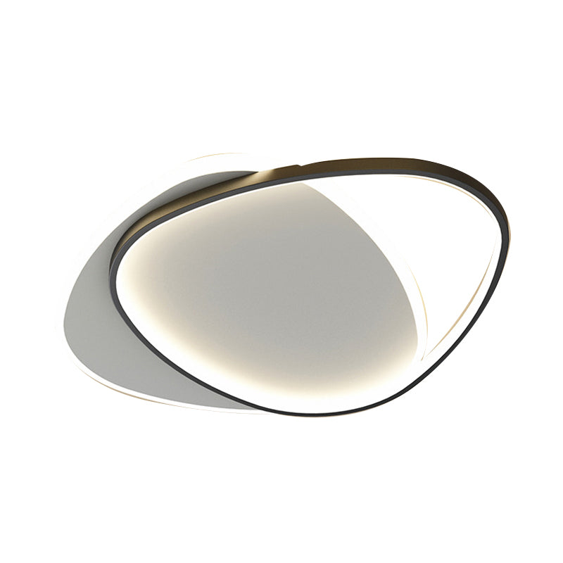 Black Ceiling Light Modernism LED Flush Mount Lighting for Foyer