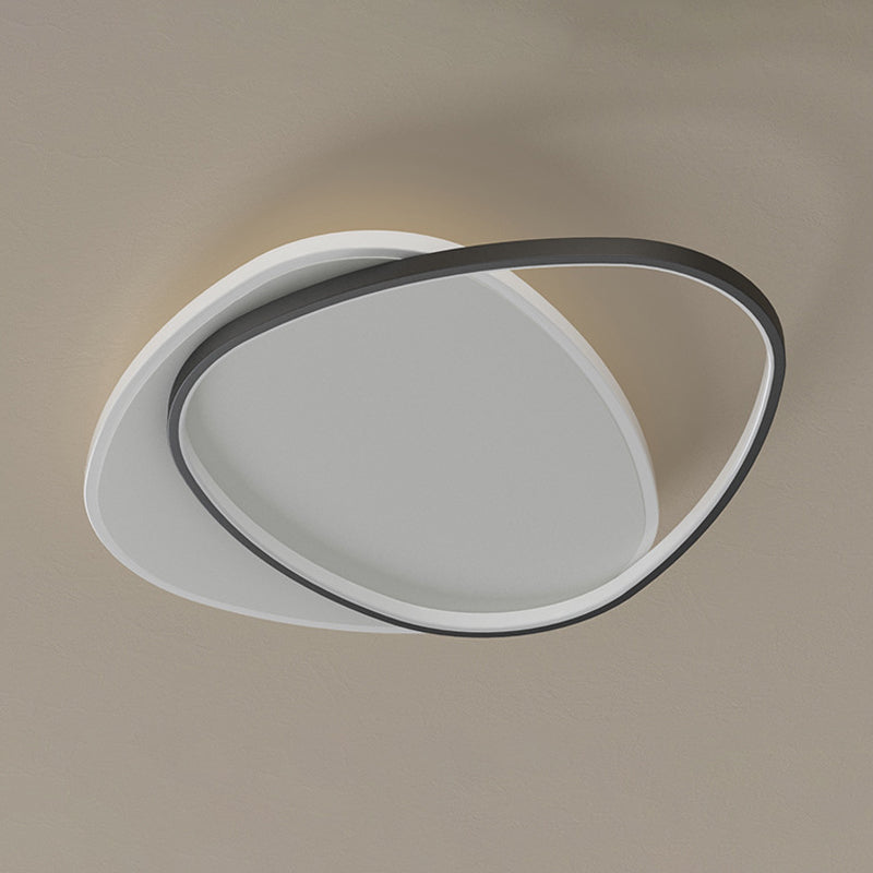 Black Ceiling Light Modernism LED Flush Mount Lighting for Foyer