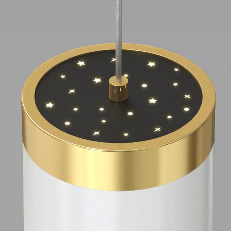 Modern Simple Metal Hanging Lamp Circle Shape Island Light Fixture for Living Room