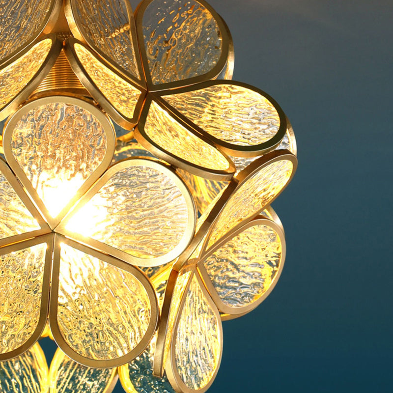 Post Modern 1 - Light Wall Sconce Solid Brass and Glass Wall Lighting Fixture in Gold