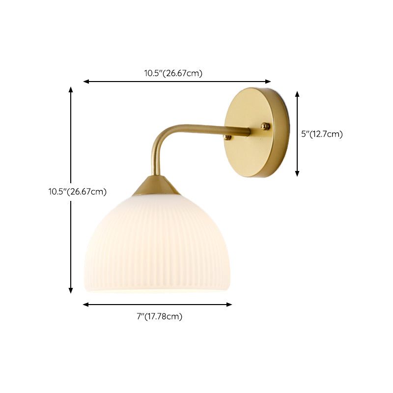Postmodern Glass Wall Light Fixture Minimalist Wall Light Sconce for Bedroom