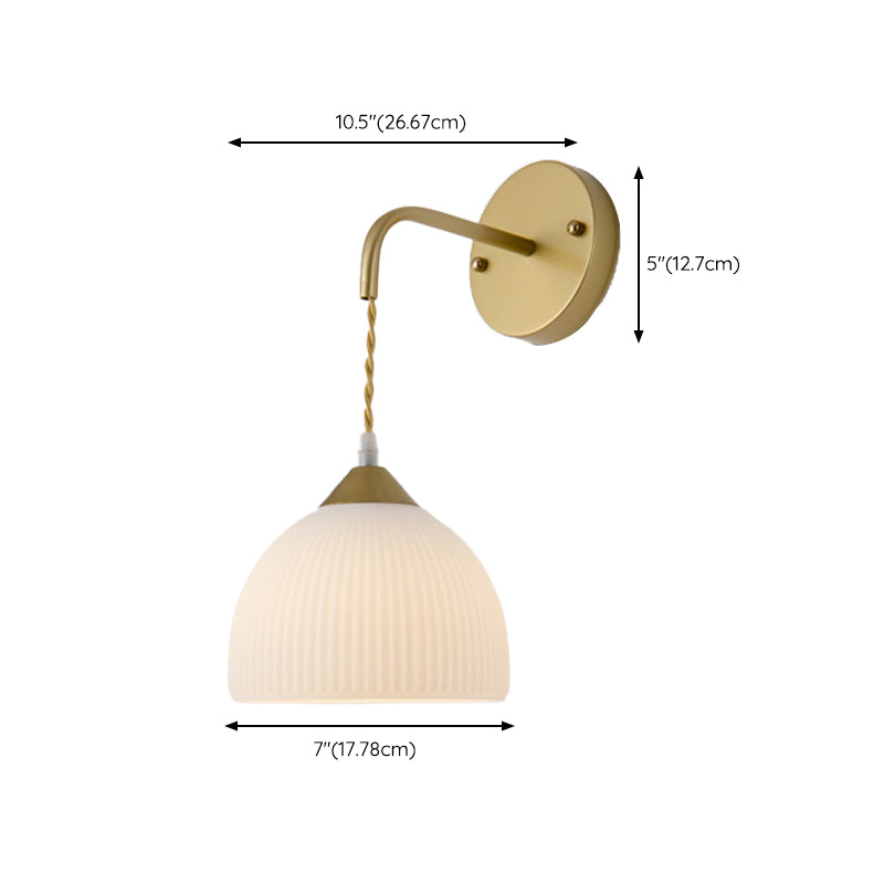 Postmodern Glass Wall Light Fixture Minimalist Wall Light Sconce for Bedroom