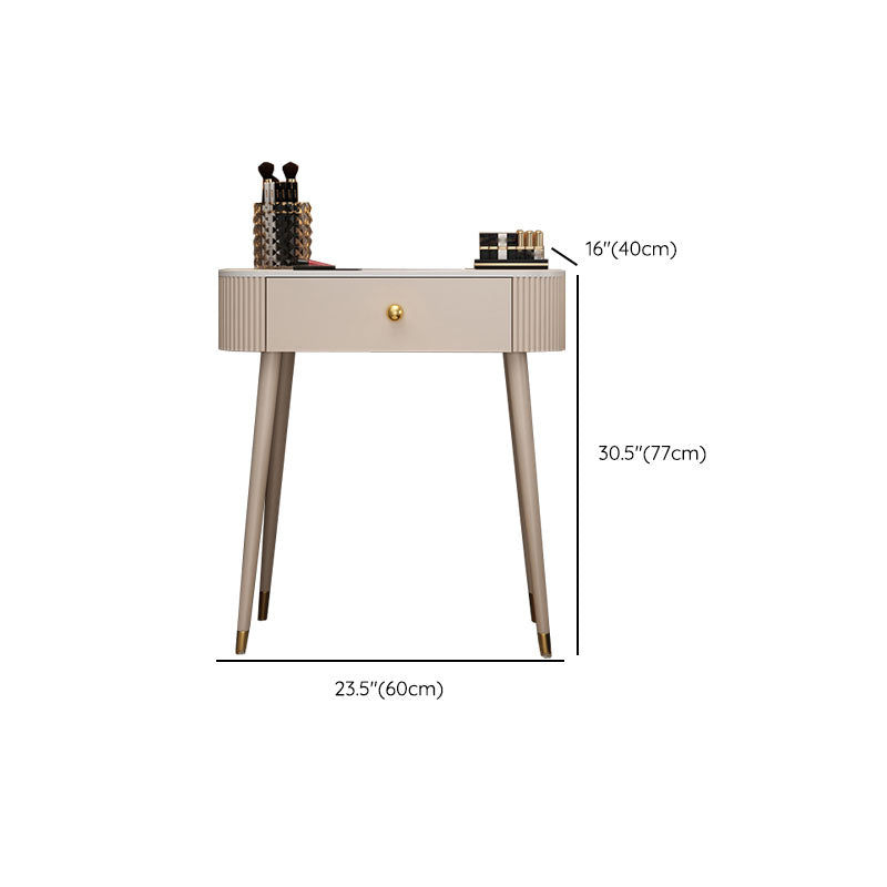 Modern Lighted Mirror Dressing Table Bedroom Makeup Table with Drawer