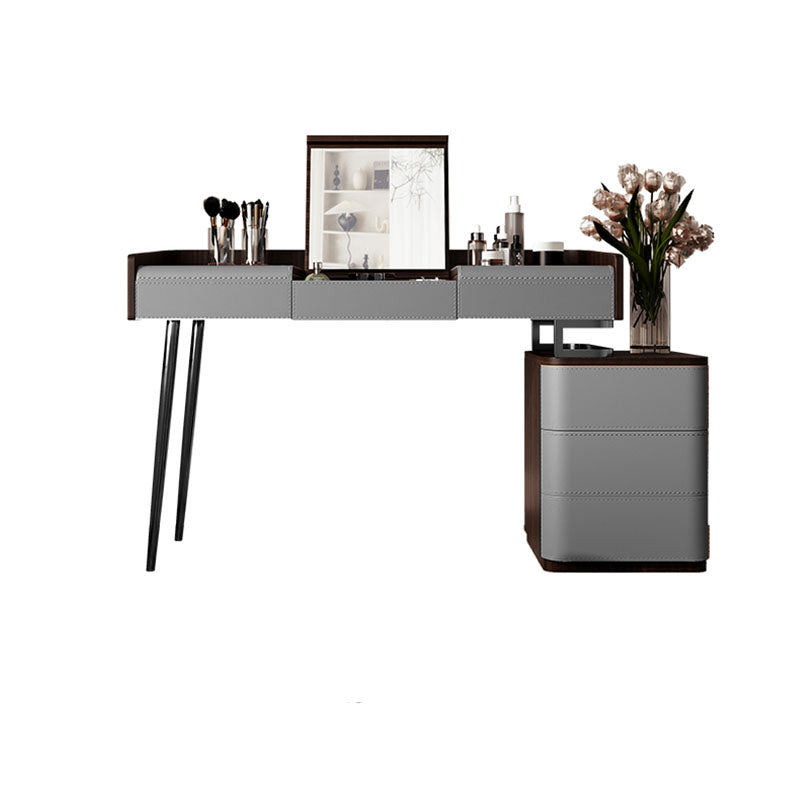 3 Drawer Dressing Table Storage Box with Makeup Table and Stool
