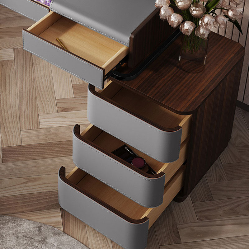 3 Drawer Dressing Table Storage Box with Makeup Table and Stool