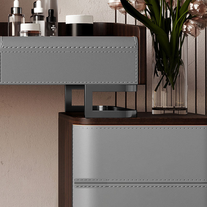 3 Drawer Dressing Table Storage Box with Makeup Table and Stool