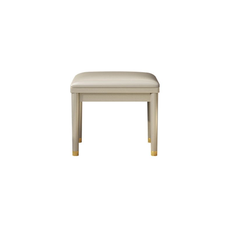 3 Drawer Dressing Table Solid Wood with Makeup Table and Stool
