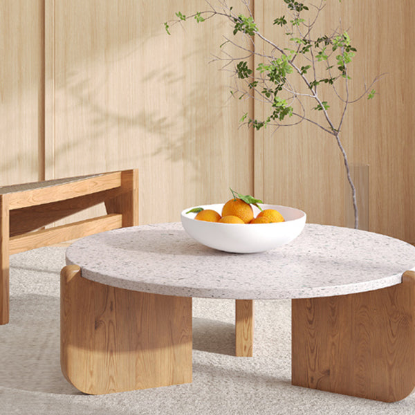 13"H Contemporary Coffee Table 3 Legs Round Coffee Cocktail Table