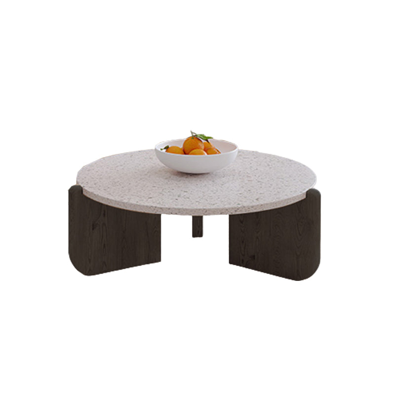 13"H Contemporary Coffee Table 3 Legs Round Coffee Cocktail Table