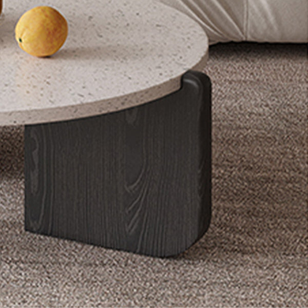 13"H Contemporary Coffee Table 3 Legs Round Coffee Cocktail Table