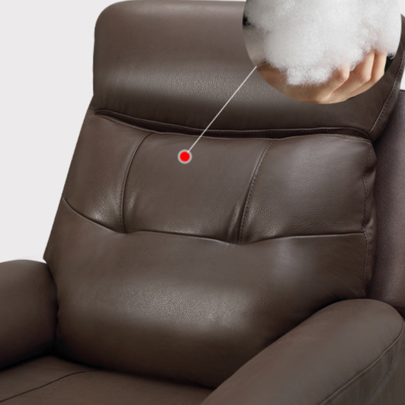 38" Wide Standard Recliner Genuine Leather Single Recliner Chair