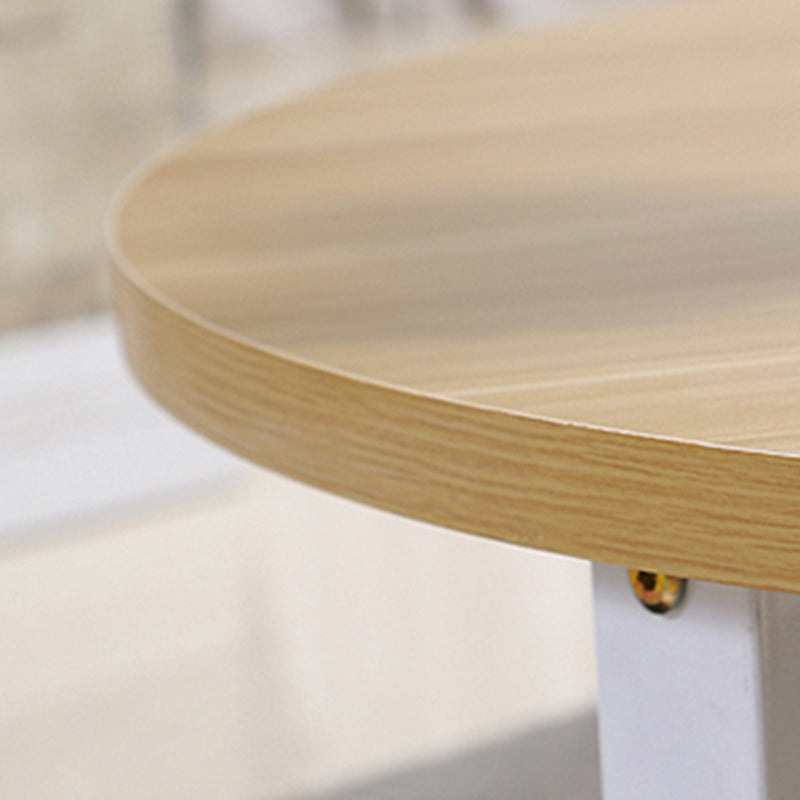 Wood Single Coffee Table No Distressing Coffee Table with Shelf