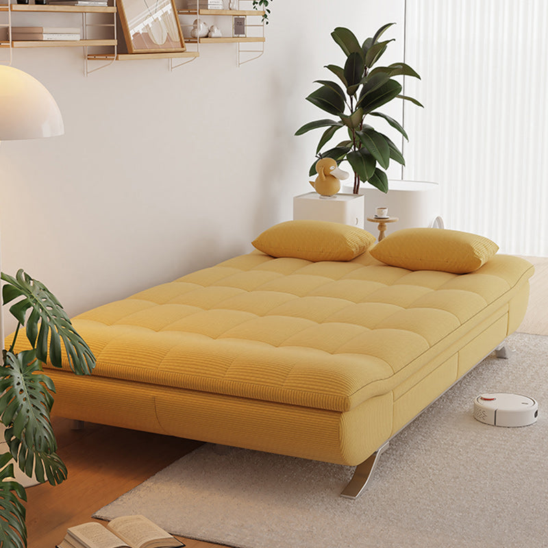 25" Wide Glam Sofa Bed Futon Cushion Back Sleeper Sofa with Storage