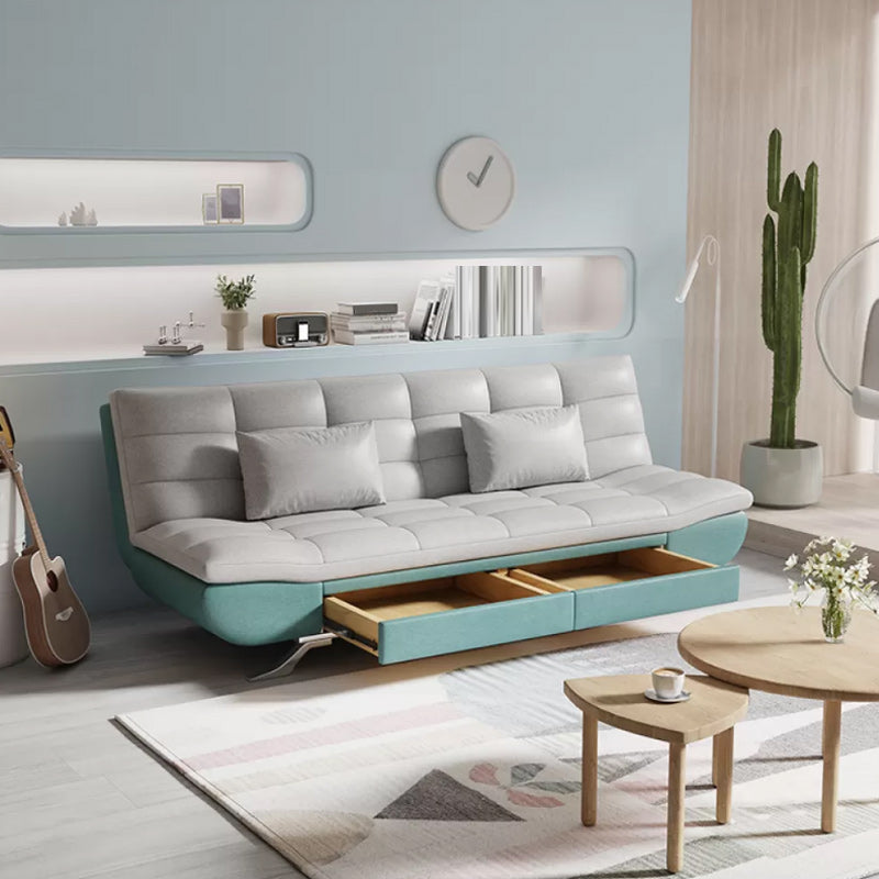 25" Wide Glam Sofa Bed Futon Cushion Back Sleeper Sofa with Storage