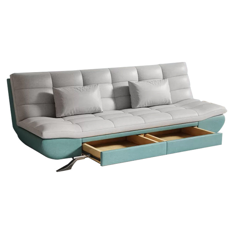 25" Wide Glam Sofa Bed Futon Cushion Back Sleeper Sofa with Storage