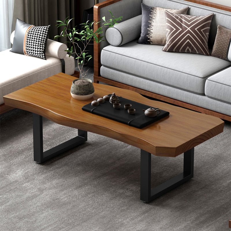 Modern Sled Cocktail Table No Distressing Solid Wood Coffee Table