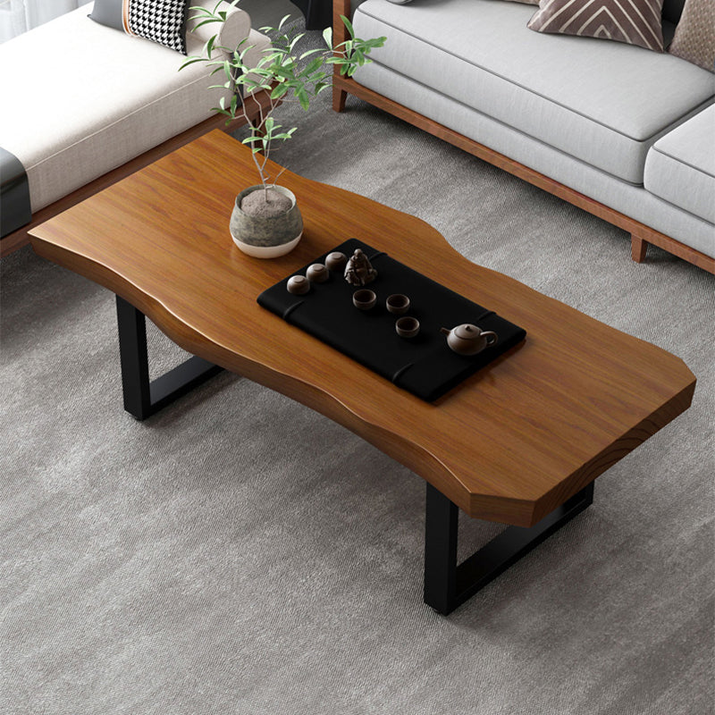 Modern Sled Cocktail Table No Distressing Solid Wood Coffee Table