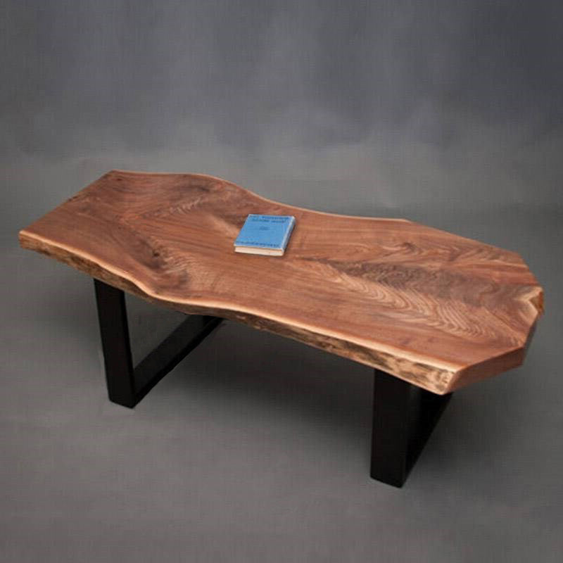 Modern Sled Cocktail Table No Distressing Solid Wood Coffee Table