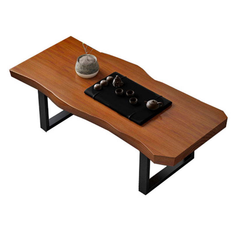 Modern Sled Cocktail Table No Distressing Solid Wood Coffee Table