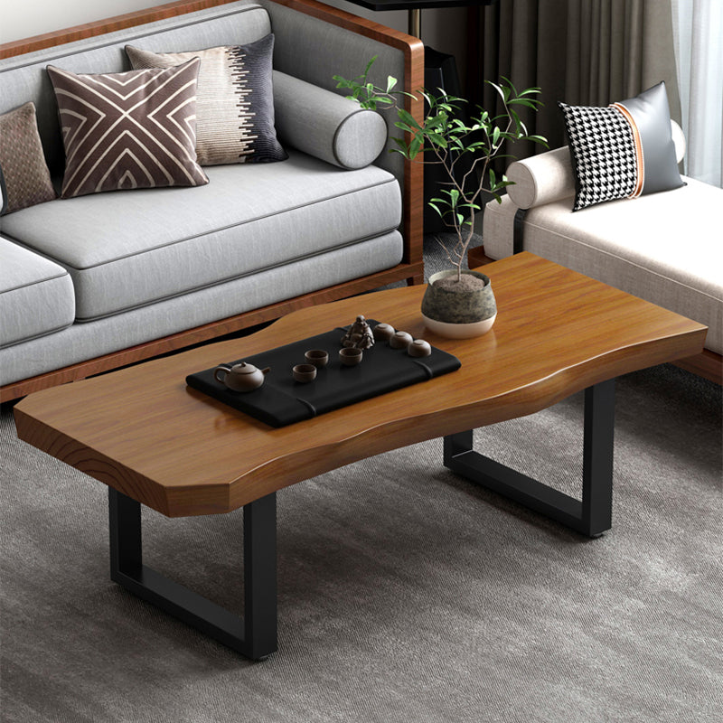 Modern Sled Cocktail Table No Distressing Solid Wood Coffee Table