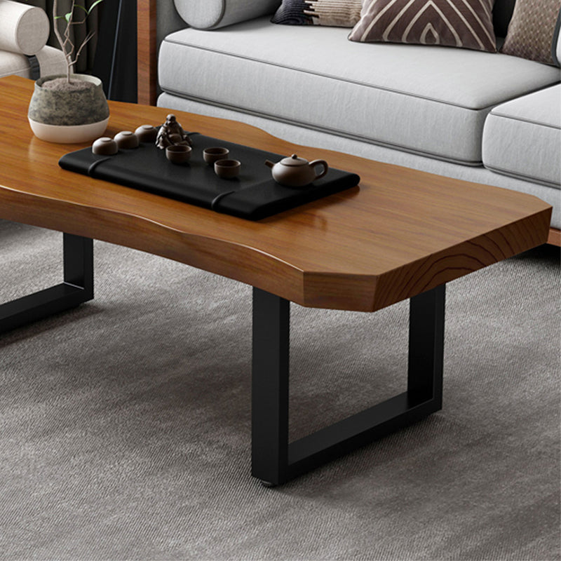 Modern Sled Cocktail Table No Distressing Solid Wood Coffee Table