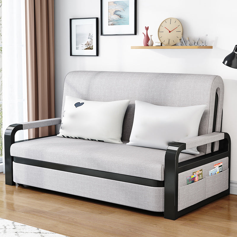 30" Wide Contemporary Futon Sofa Bed Cushion Back Futon Sleeper Sofa