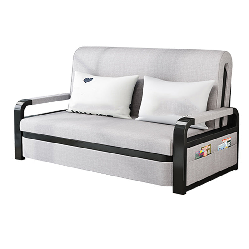 30" Wide Contemporary Futon Sofa Bed Cushion Back Futon Sleeper Sofa