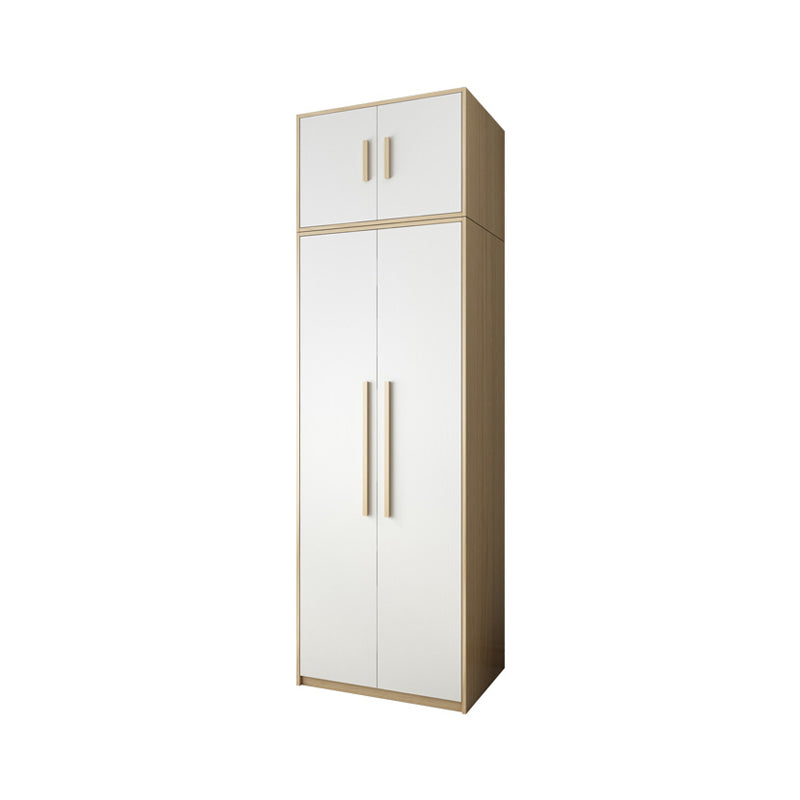 Hinged Wardrobe Cabinet with Garment Rod Contemporary Wardrobe Closet
