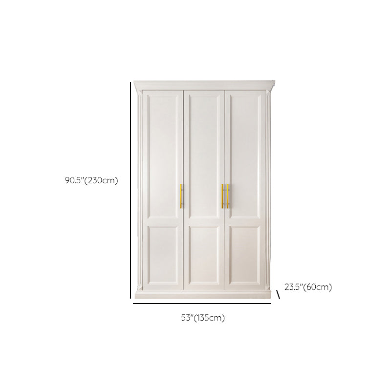 Solid Wood Wardrobe Armoire with Shelves French Country Wardrobe Cabinet
