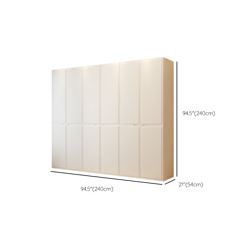 Contemporary Wardrobe Closet with Drawer White Wardrobe Cabinet