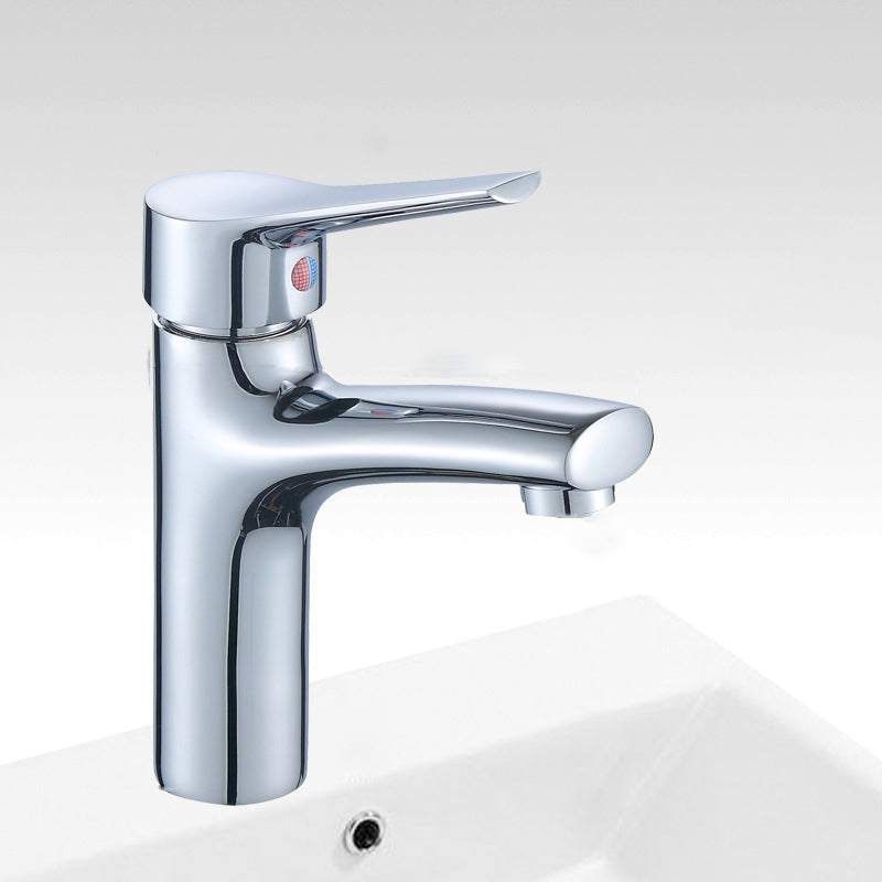 Single Hole Lavatory Faucet Lever Handle 1 Hole Faucet for Bathroom