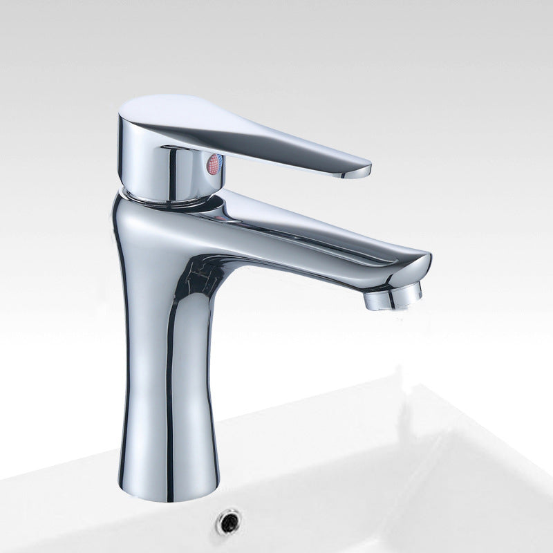 Single Hole Lavatory Faucet Lever Handle 1 Hole Faucet for Bathroom