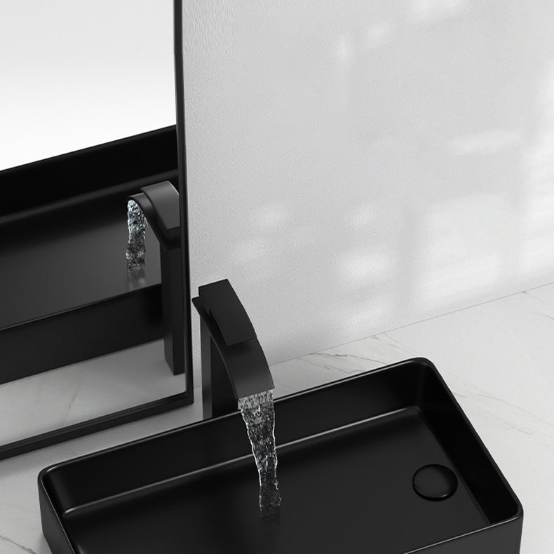Modern Style Bathroom Sink Stainless Steel Rectangle Bathroom Sink