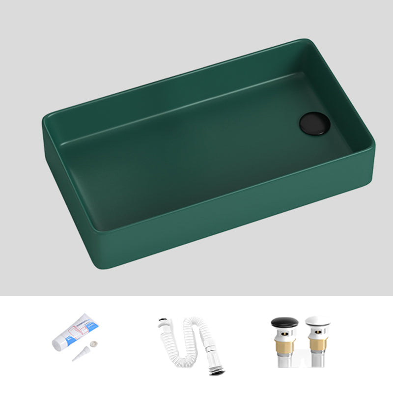 Modern Style Bathroom Sink Stainless Steel Rectangle Bathroom Sink