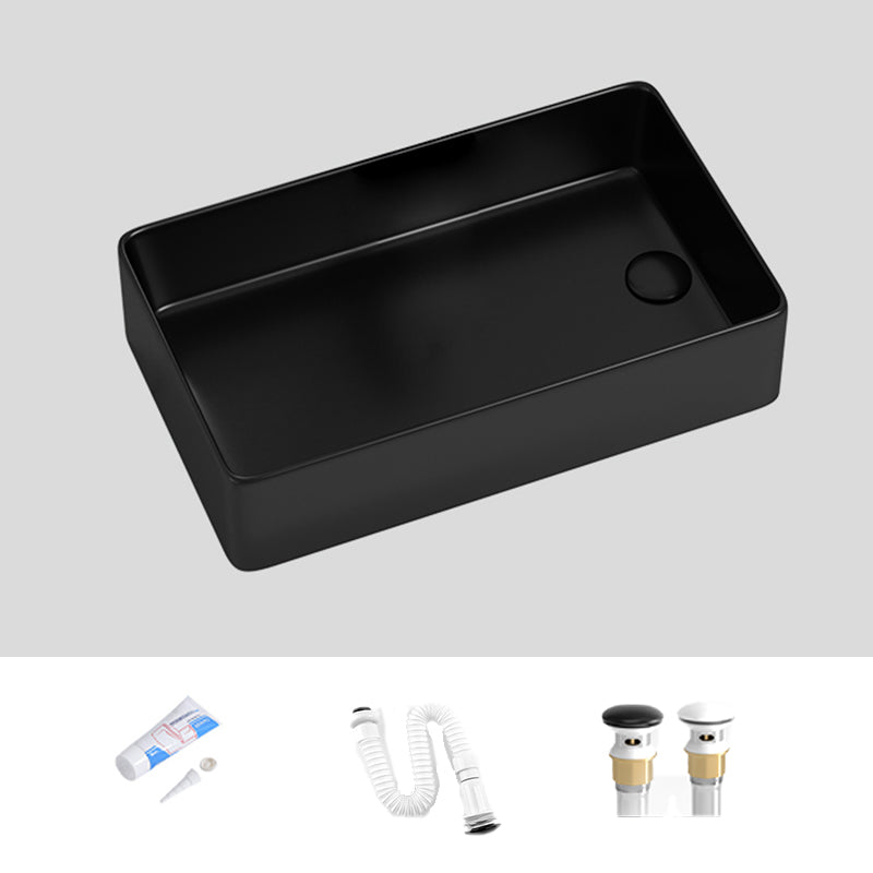 Modern Style Bathroom Sink Stainless Steel Rectangle Bathroom Sink