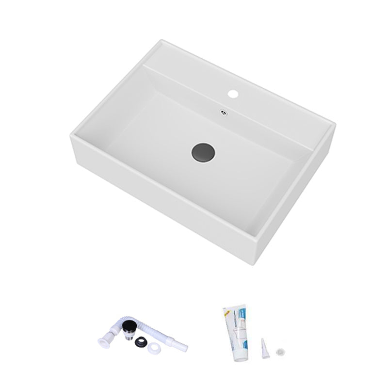 White Rectangular Trough Bathroom Sink Modern Trough Bathroom Sink