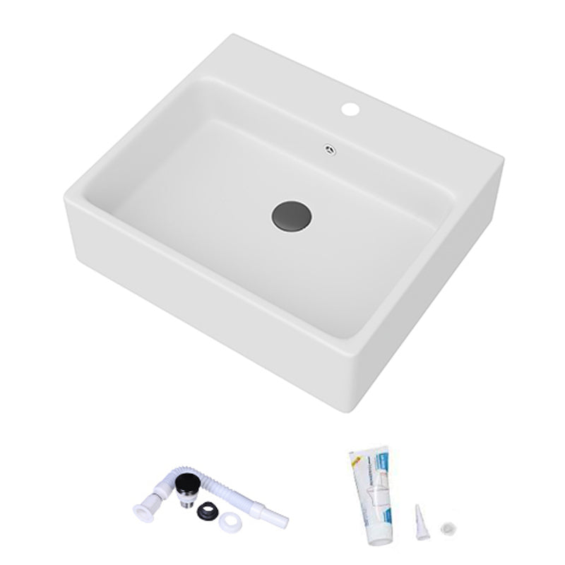 White Rectangular Trough Bathroom Sink Modern Trough Bathroom Sink