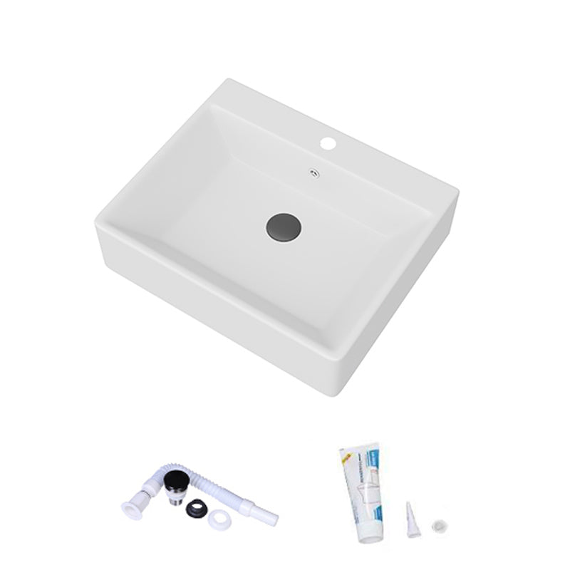White Rectangular Trough Bathroom Sink Modern Trough Bathroom Sink