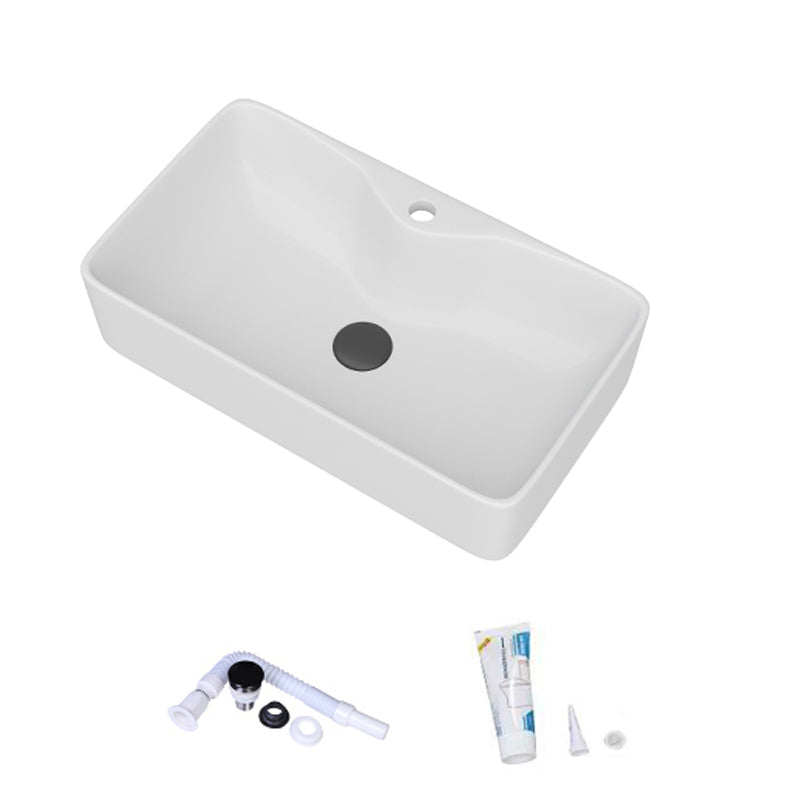 White Rectangular Trough Bathroom Sink Modern Trough Bathroom Sink