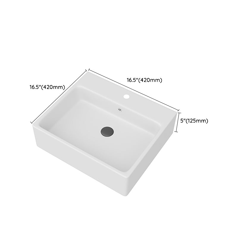 White Rectangular Trough Bathroom Sink Modern Trough Bathroom Sink