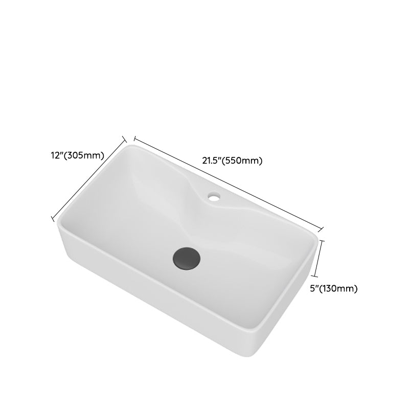 White Rectangular Trough Bathroom Sink Modern Trough Bathroom Sink